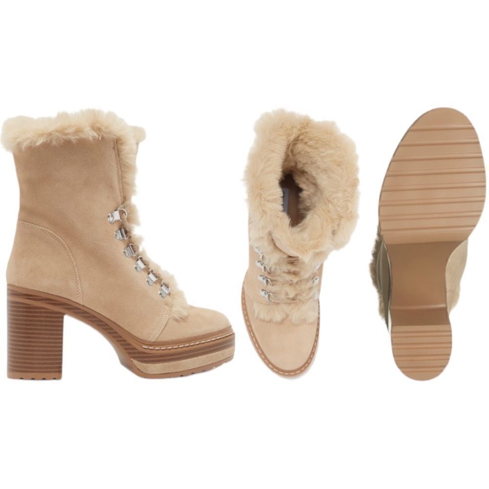 Steve Madden Women’s Scoops Faux Fur Platform Booties in the Size 9.5M - Picture 5 of 16